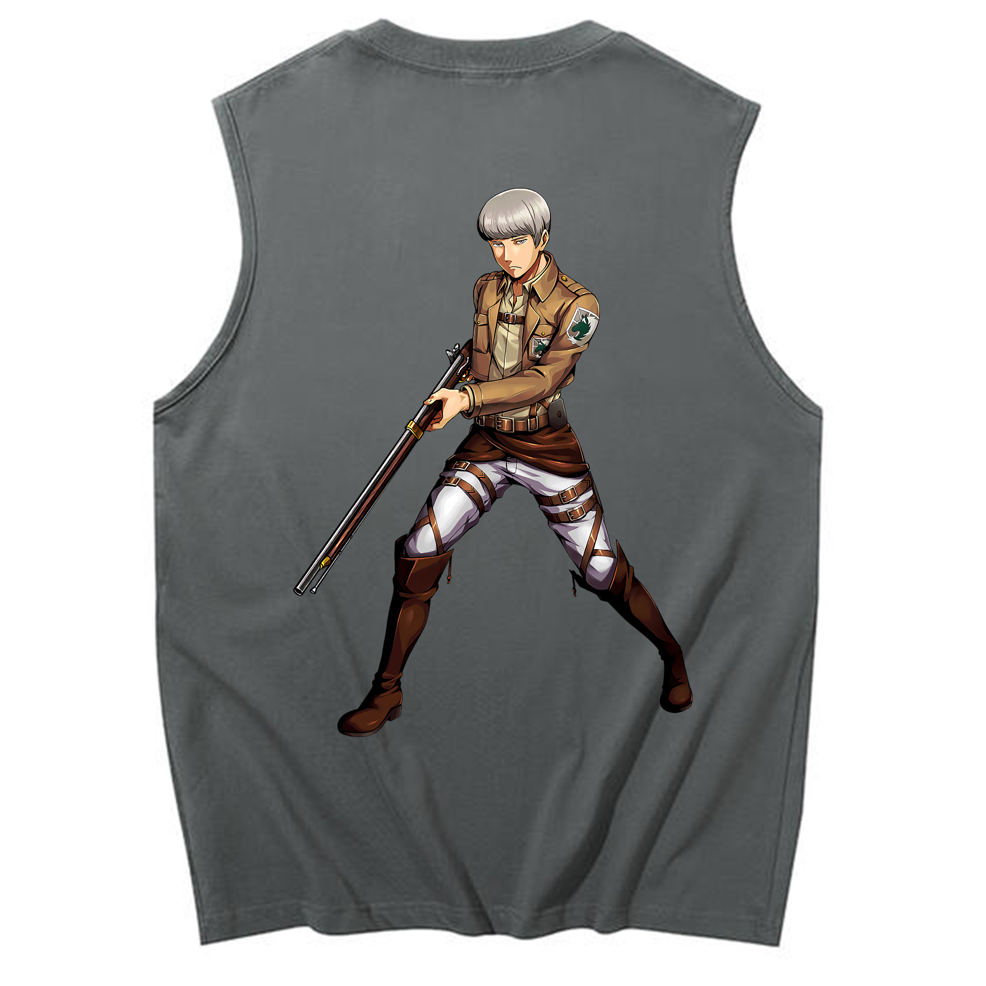 （画像用） 進撃の巨人 Attack on Titan コットン100％タンクトップ（背面プリント）